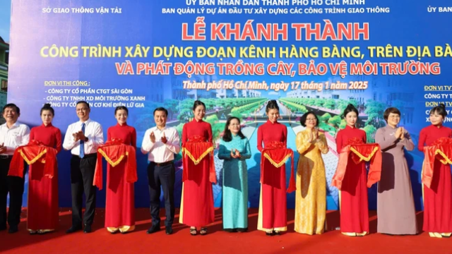 Khánh thành công trình xây dựng đoạn kênh Hàng Bàng