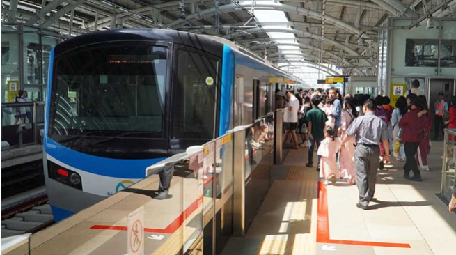 Metro số 1 (Bến Thành - Suối Tiên) vận hành thương mại từ ngày 22.12.2024. Ảnh: Như Quỳnh