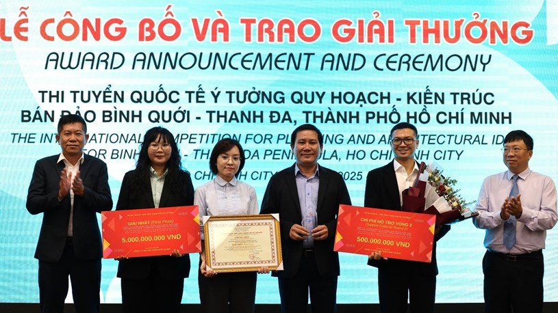 TP. HCM: Trao giải cuộc thi tuyển quốc tế Ý tưởng Quy hoạch - Kiến trúc bán đảo Bình Quới - Thanh Đa - Ảnh 1