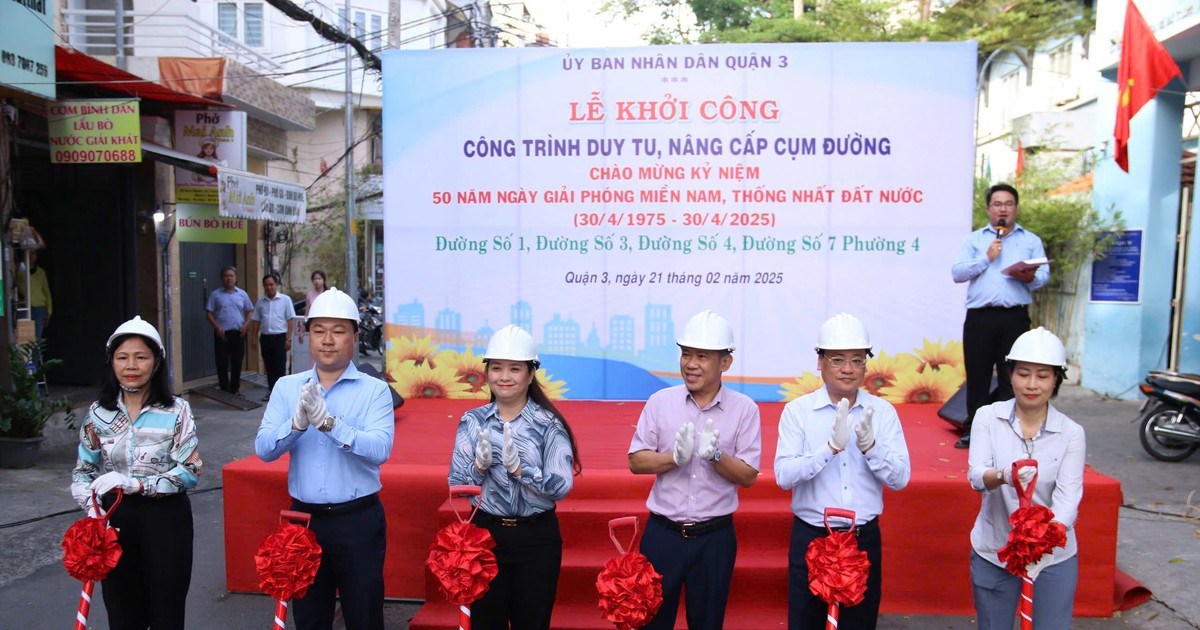 Quận 3, TP.HCM đồng loạt nâng cấp 12 tuyến đường, 15 tuyến hẻm