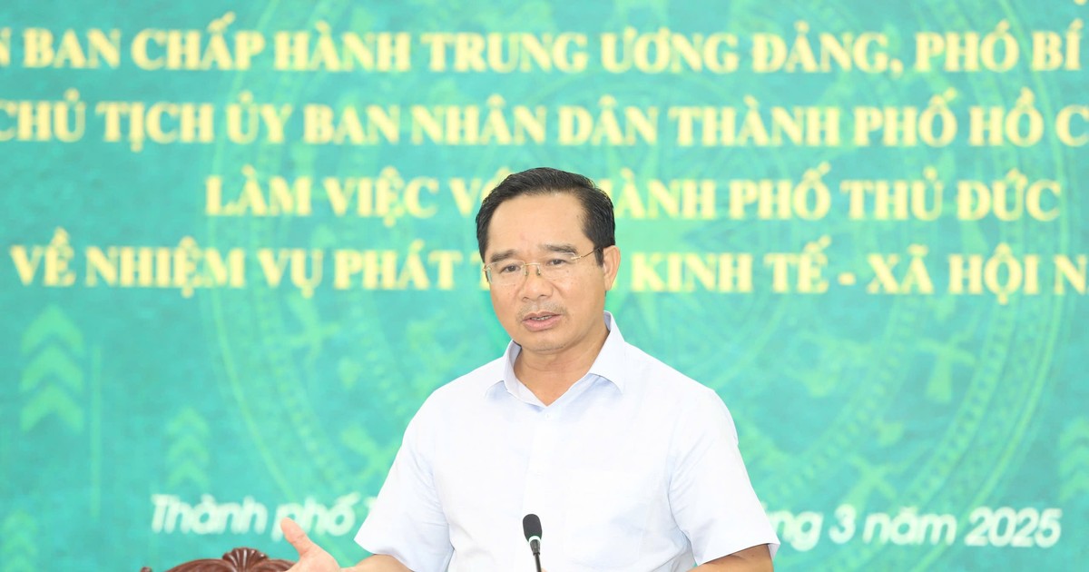 Chủ tịch TP.HCM Nguyễn Văn Được: TP Thủ Đức cần phát triển theo mô hình 1-4-1