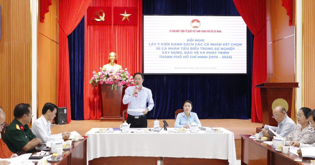 Xét chọn 50 cá nhân tiêu biểu trong sự nghiệp xây dựng, bảo vệ, phát triển TPHCM