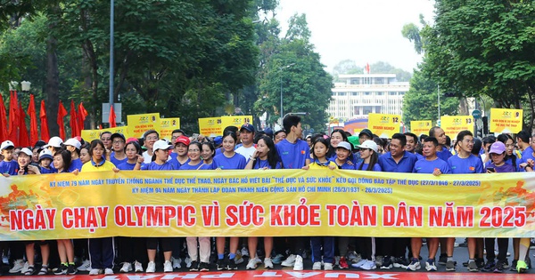 Hàng nghìn người dân TP HCM tham gia Ngày chạy Olympic