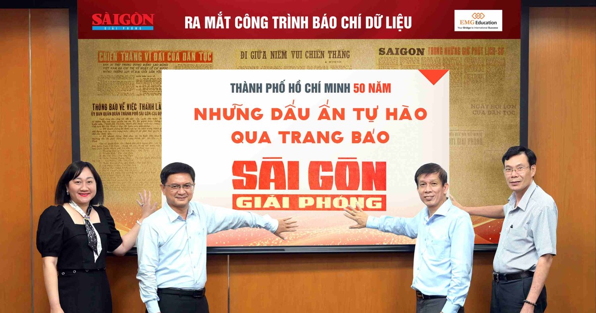 Công trình báo chí dữ liệu của Báo SGGP: Ghi dấu hành trình 50 năm TPHCM