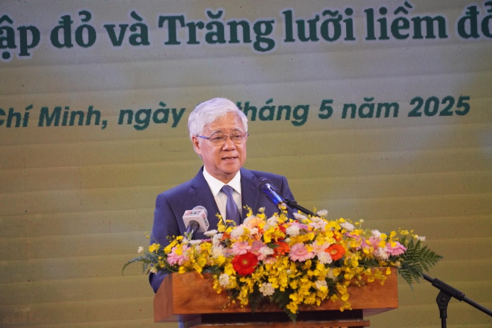 Chủ tịch Ủy ban Trung ương MTTQ Việt Nam Đỗ Văn Chiến phát biểu tại lễ phát động 12.JPG