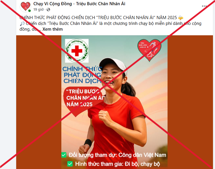 Mạo danh Chiến dịch "Triệu bước chân nhân ái" để lừa đảo