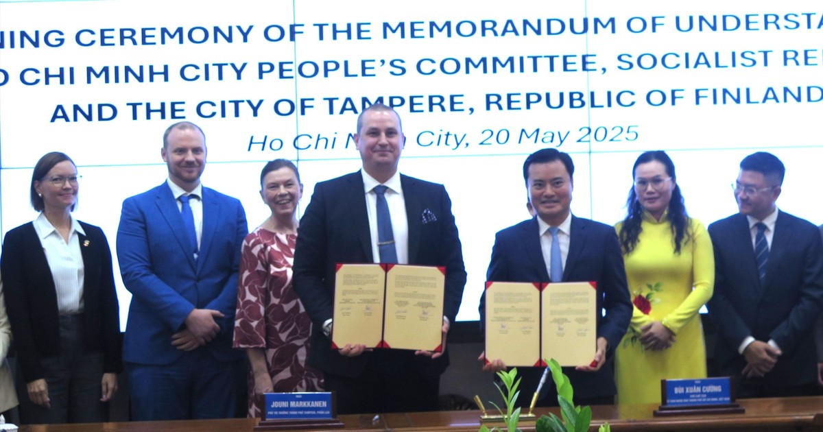 TPHCM và thành phố Tampere (Phần Lan) ký kết biên bản ghi nhớ hợp tác
