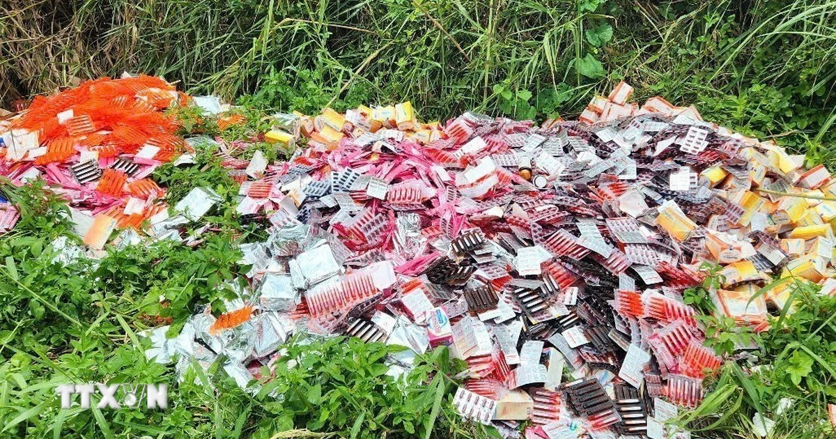 TP Hồ Chí Minh: Giám định hơn 4.200 hộp thực phẩm chức năng đổ trộm ven đường