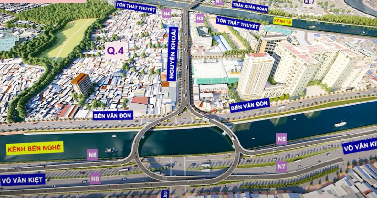 Tháng 10 sẽ khởi công cầu đường Nguyễn Khoái nối 3 quận