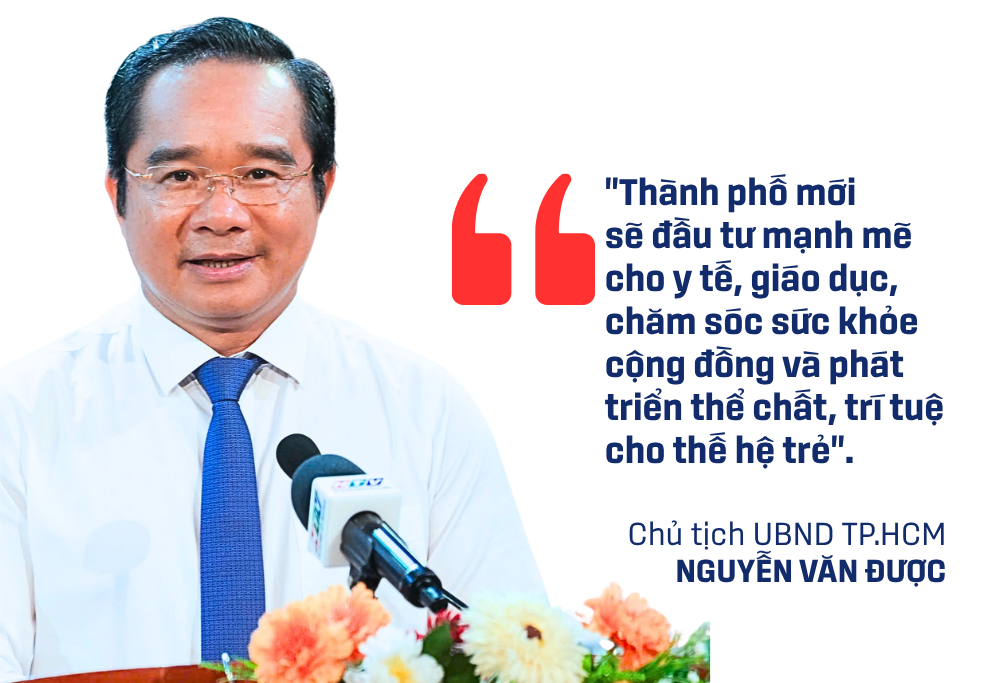 ប្រធានគណៈកម្មាធិការប្រជាជនទីក្រុងហូជីមិញ លោក Nguyen Van Duoc៖ ទីក្រុងហូជីមិញ ជាទីក្រុងដែលអាចរស់រានមានជីវិត កើនឡើងក្នុងយុគសម័យថ្មី - រូបថត ៨. Chủ tịch UBND TP.HCM Nguyễn Văn Được: TP.HCM - thành phố đáng sống, vươn mình trong kỷ nguyên mới - Ảnh 8.