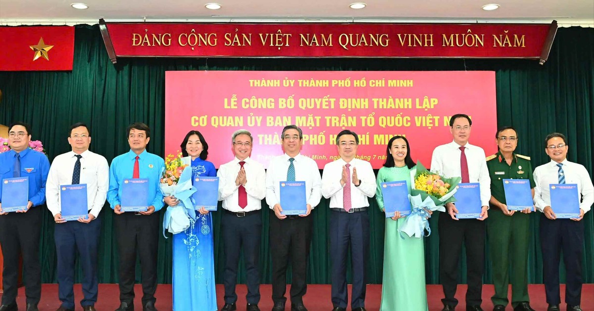 Công bố Quyết định thành lập Cơ quan Ủy ban MTTQ Việt Nam TPHCM