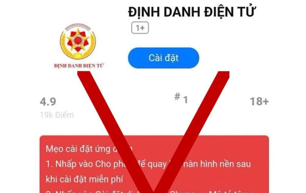 Bộ Công an cảnh báo thủ đoạn lừa đảo cài ứng dụng VNeID giả mạo