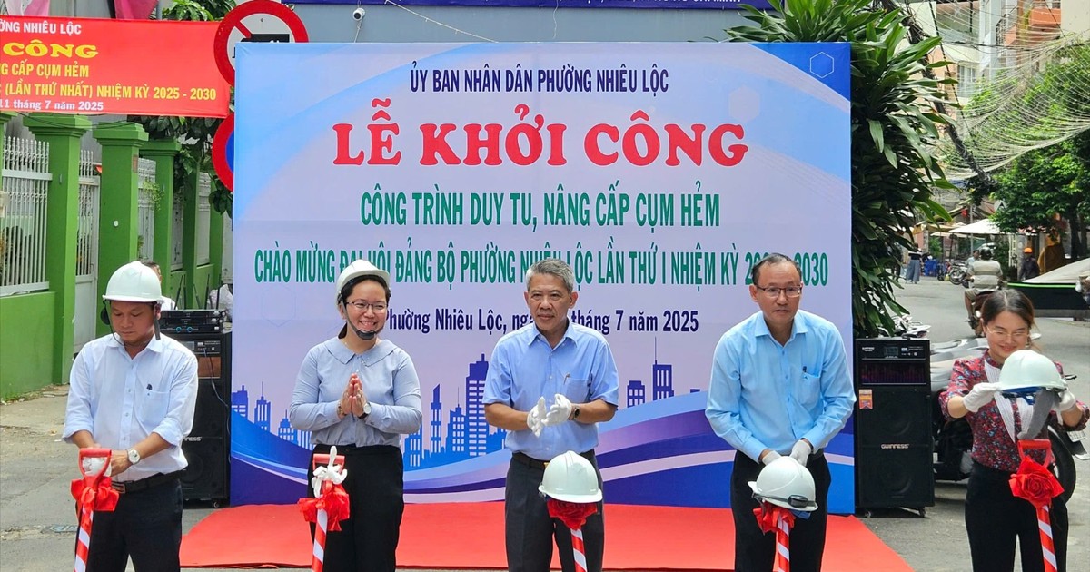 Phường Nhiêu Lộc khởi công nâng cấp cụm hẻm
