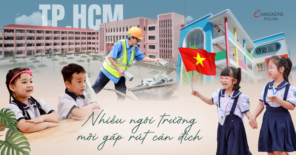 TP.HCM: Nhiều ngôi trường mới gấp rút cán đích