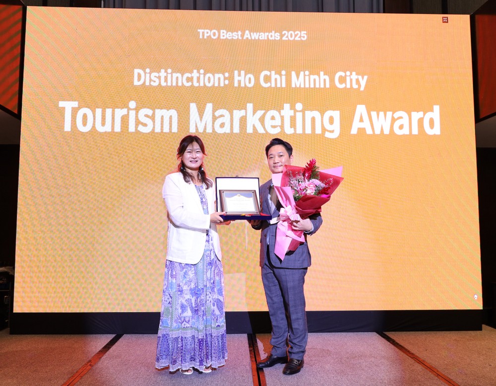 TP.HCM đã được vinh danh Thành phố xuất sắc ở hạng mục Giải thưởng Tiếp thị Du lịch. Ảnh: TT. TP.HCM đã được vinh danh Thành phố xuất sắc ở hạng mục Giải thưởng Tiếp thị Du lịch. Ảnh: TT.