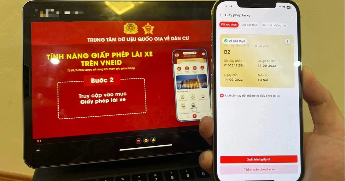 Không yêu cầu người dân xuất trình giấy tờ đã tích hợp trên VNeID