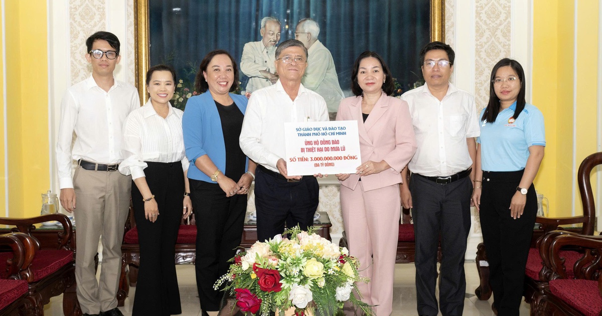 TP.HCM: Ngành giáo dục ủng hộ hơn 17 tỉ đồng giúp đồng bào vùng bão lũ