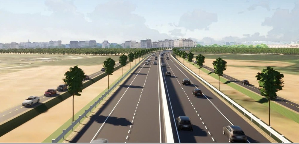 Phối cảnh đường Vành đai 4 TP.HCM. Khởi công dự án Vành đai 4 vào tháng 2-2026