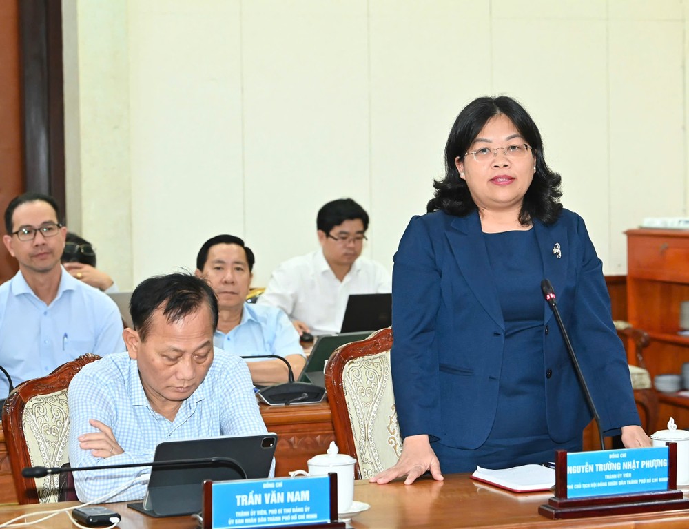 HCMC Halk Konseyi Başkan Yardımcısı Nguyen Truong Nhat Phuong konuşuyor. Fotoğraf: VIET DUNG 99ca366166dbeb85b2ca.jpg