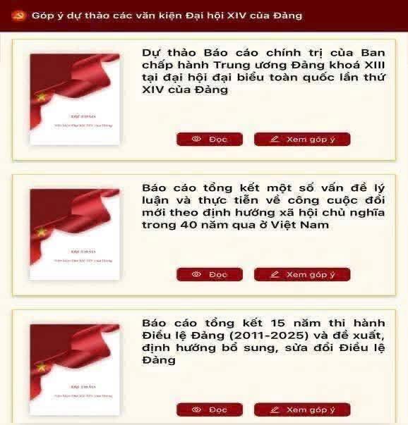 Công an TP HCM hướng dẫn góp ý dự thảo Văn kiện Đại hội Đảng qua VNeID - Ảnh 4.