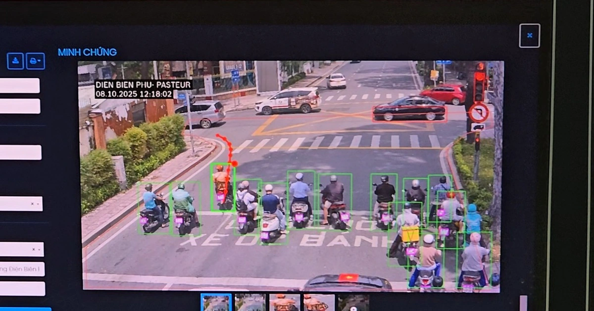 TP.HCM phát hiện gần 6.000 người vượt đèn đỏ, chạy ngược chiều, đi sai làn đường bằng camera AI