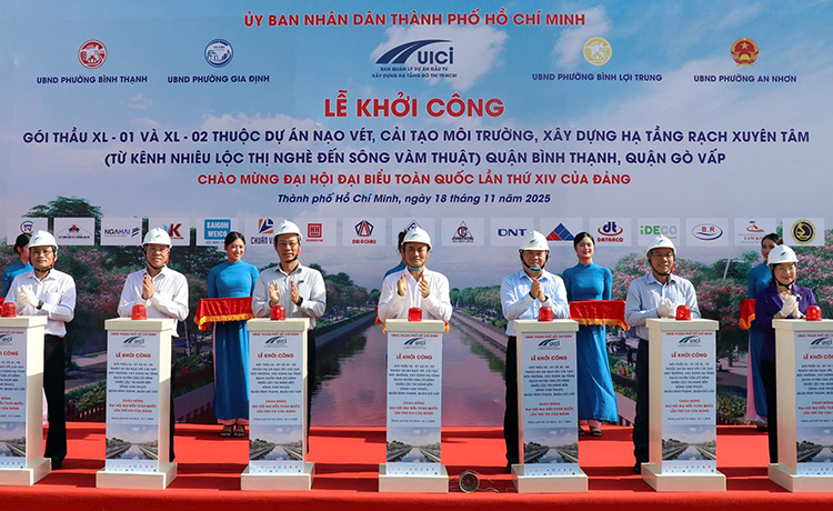 TP Hồ Chí Minh khởi công hai gói thầu hơn 2.370 tỷ đồng cải tạo rạch Xuyên Tâm