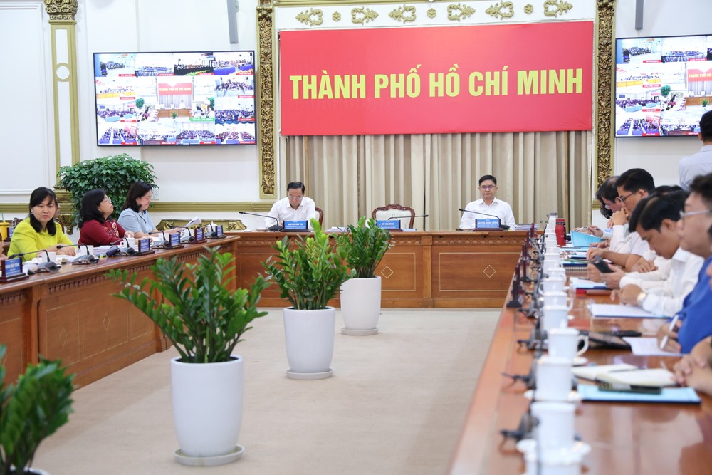 Toàn cảnh hội nghị. Ảnh: LÊ THOA bau-cu-tp.hcm-2.JPG