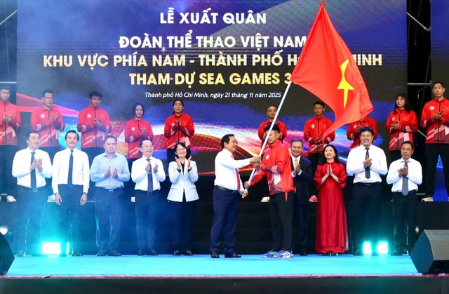 Đoàn Thể thao TPHCM và khu vực phía nam xuất quân tham dự SEA Games 33- Ảnh 1. Đoàn Thể thao TPHCM và khu vực phía nam xuất quân tham dự SEA Games 33- Ảnh 1.