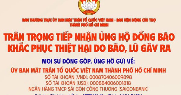 Dừng tiếp nhận hàng hóa, người dân sẻ chia cùng đồng bào vùng lũ qua tài khoản