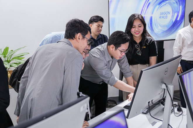 Không gian Saigon AI Hub. (Ảnh: VNG) khong-gian-saigon-ai-hub1.jpg