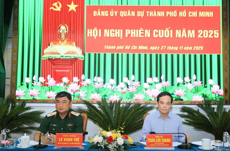 Bí thư Trần Lưu Quang: Lực lượng vũ trang TP.HCM sẵn sàng ứng phó với thiên tai, sự cố