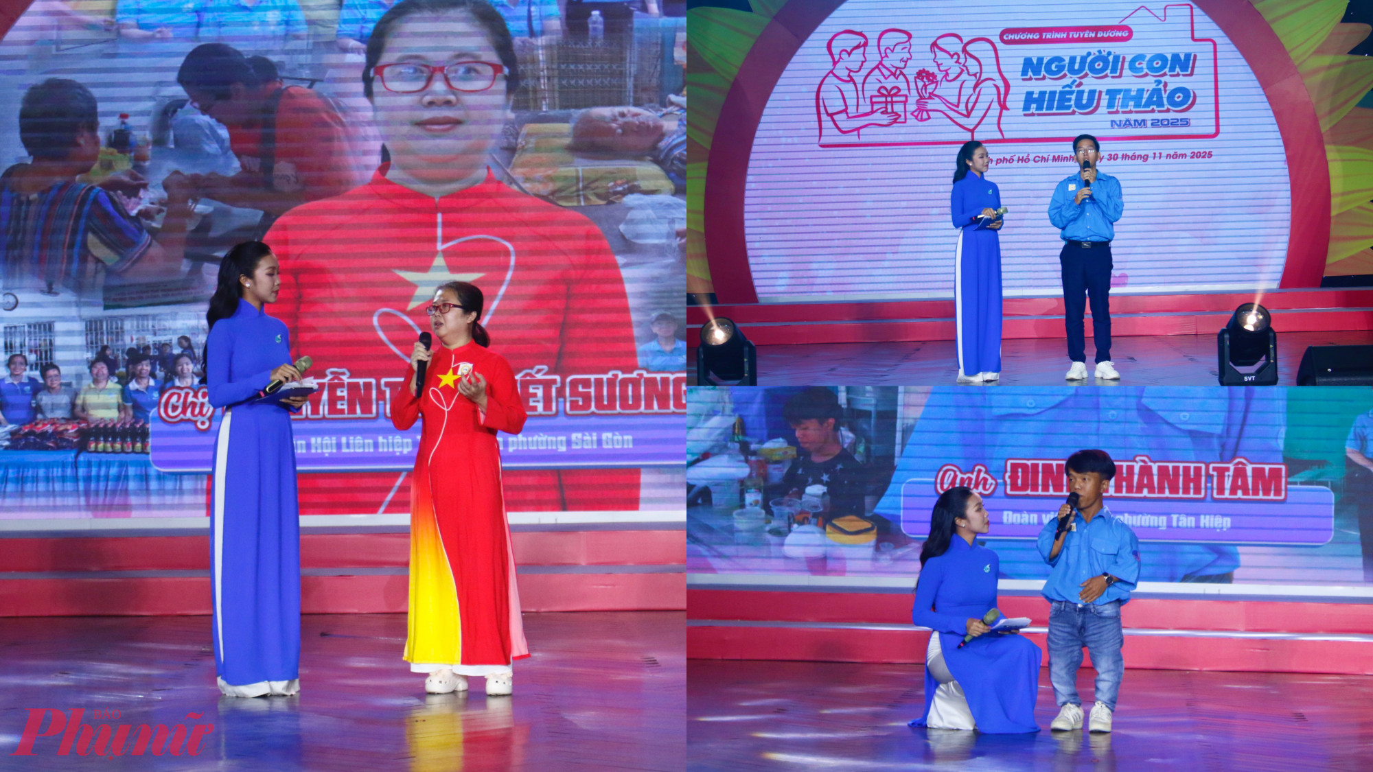 Các gương người con hiếu thảo giao lưu tại chương trình