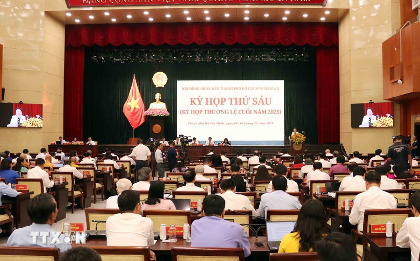 Quang cảnh phiên bế mạc Kỳ họp. (Ảnh: Xuân Khu/TTXVN)