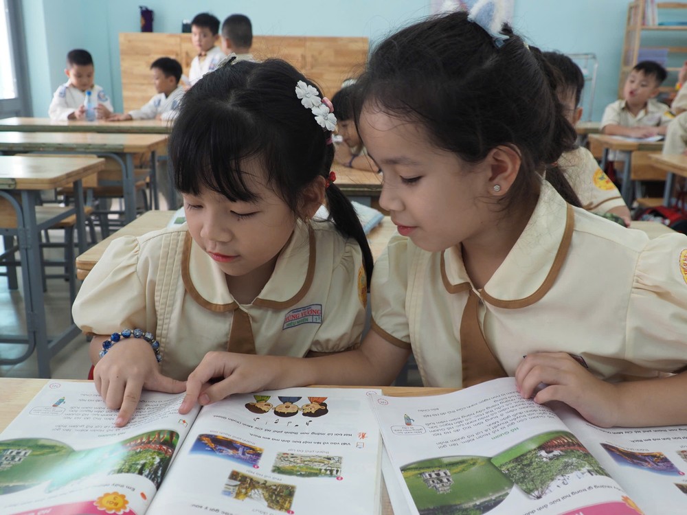 Học sinh Trường Tiểu học Hùng Vương (phường Tân Hòa, TPHCM) trong một giờ học