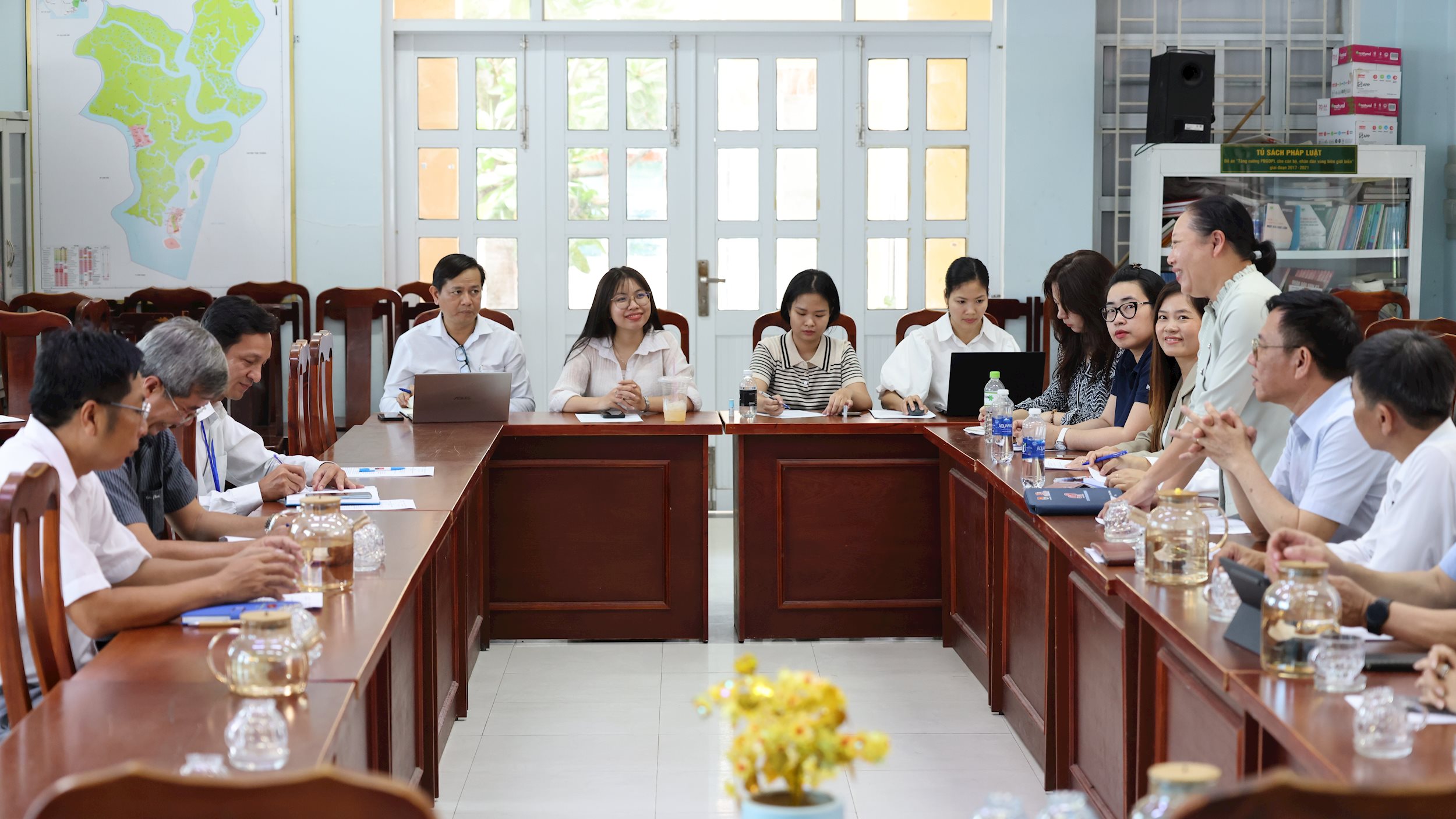 Củng cố thông tin cơ sở, phát triển văn hóa đọc tại xã đảo Thạnh An