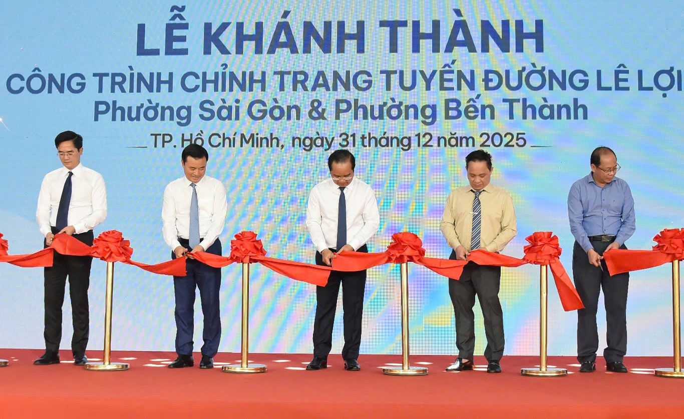 Khánh thành chỉnh trang đường Lê Lợi, Khang Điền 'làm đẹp' tiếp chợ Bến Thành, đường Nguyễn Huệ - Ảnh 4.