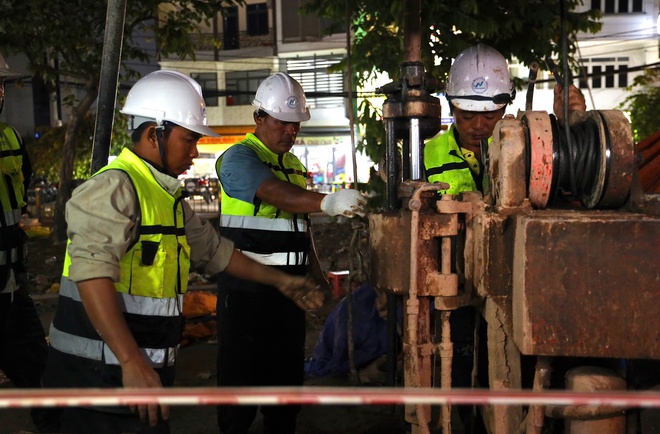 Xuyên đêm khoan địa chất, metro số 2 tăng tốc - Ảnh 4.