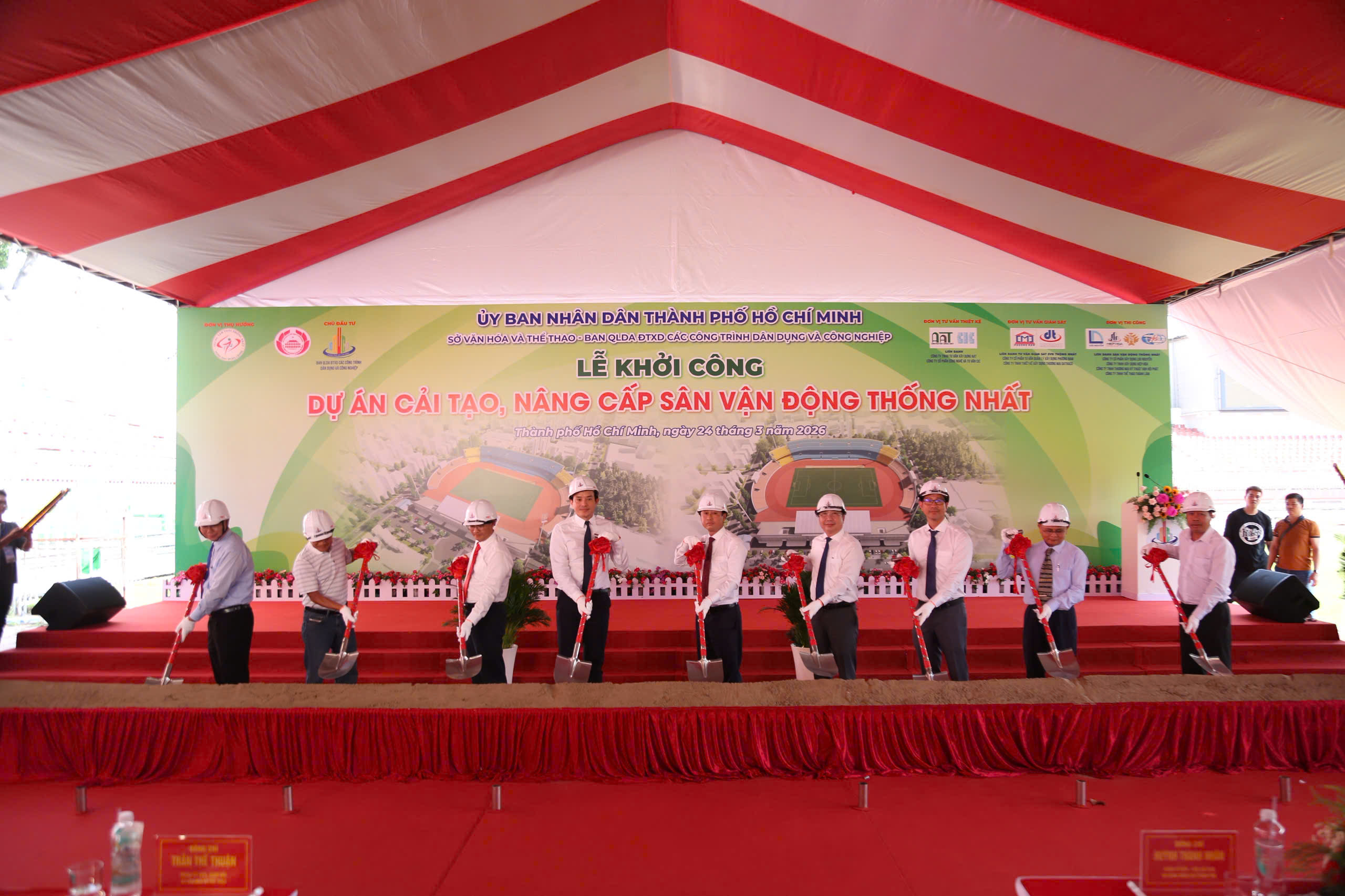 Chính thức khởi công cải tạo, nâng cấp sân Thống Nhất chi phí gần 320 tỉ đồng- Ảnh 1.