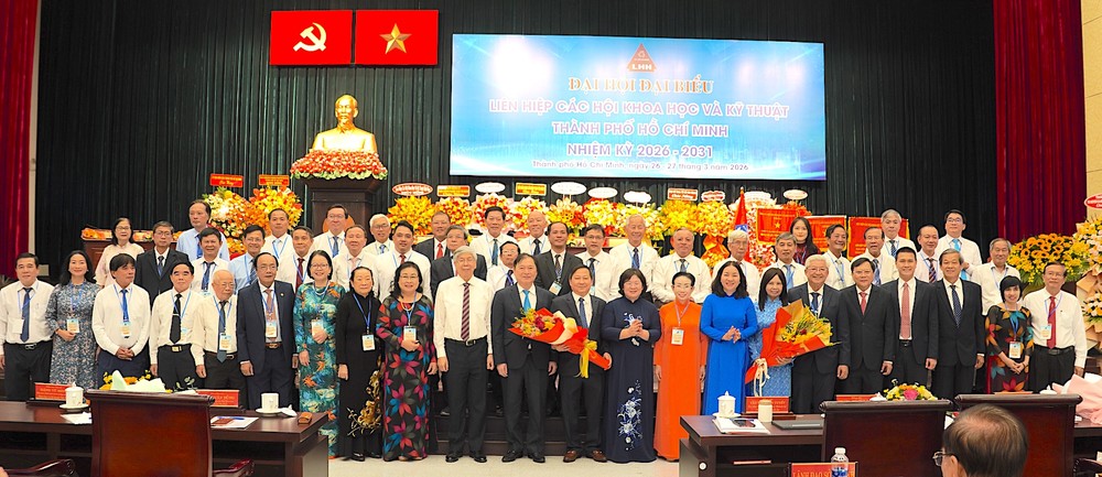 Ban Chấp hành Liên hiệp hội nhiệm kỳ 2026-2031 ra mắt đại hội. ẢNH QUANG HUY 7.JPG