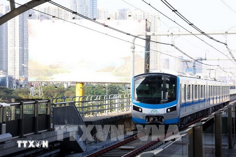 Metro Bến Thành-Suối Tiên. (Ảnh: Hồng Đạt/TTXVN)