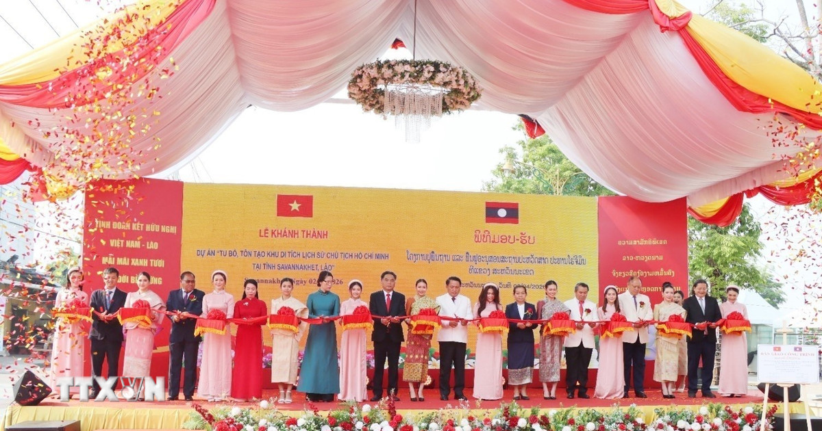 Khánh thành Khu di tích lịch sử Chủ tịch Hồ Chí Minh tại Savannakhet