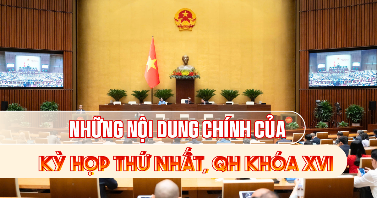 Infographic: Những nội dung quan trọng của Kỳ họp thứ nhất Quốc hội khóa XVI