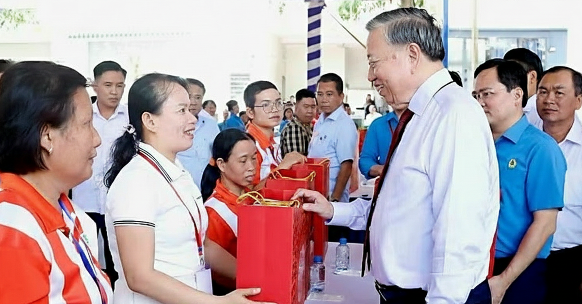 Tổng Bí thư, Chủ tịch nước Tô Lâm thăm, động viên công nhân, người lao động tại TP.HCM