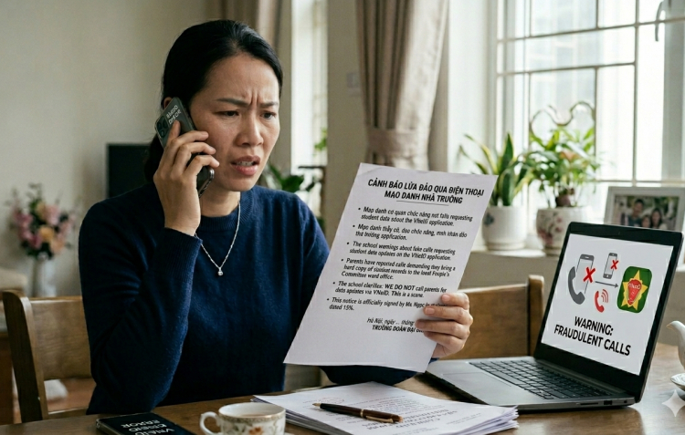 Trường học ở TPHCM cảnh báo phụ huynh về cuộc gọi giả mạo cập nhật dữ liệu học sinh