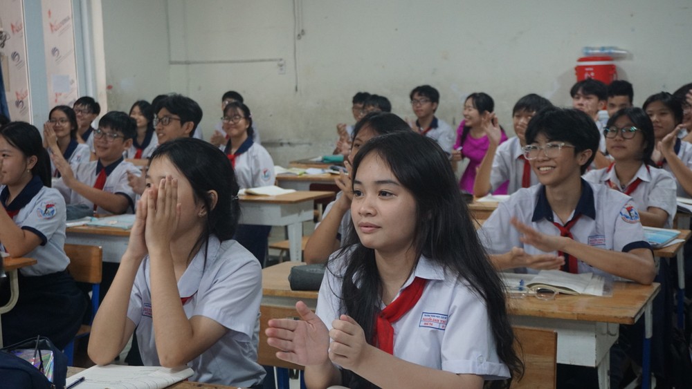 Một tiết học của học sinh Trường THCS Nguyễn Ảnh Thủ, phường Đông Hưng Thuận. Ảnh: NGUYỄN QUYÊN tuyển thẳng vào lớp 10