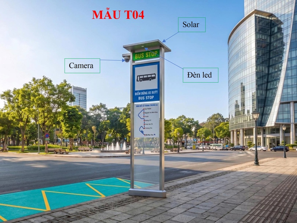 TPHCM lấy ý kiến người dân về mẫu trạm xe buýt mới | Báo Dân trí