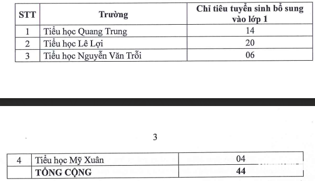 Nhiều trường công lập của TP.HCM tuyển bổ sung lớp mầm non, lớp 1, lớp 6 - Ảnh 6.