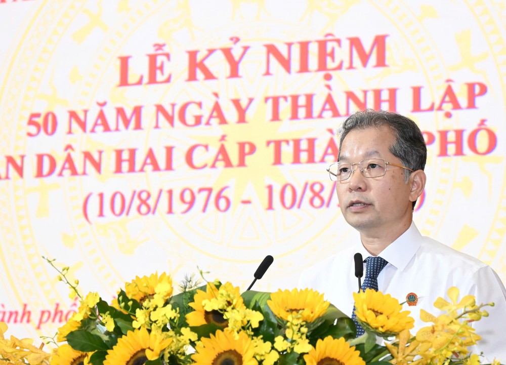 Chánh án TAND tối cao Nguyễn Văn Quảng phát biểu tại buổi lễ. Ảnh: VIỆT DŨNG 1786343169383_4588375005942284624_4588375005942284624_0a2f7310a2f33a4266d4c2710e497aea.jpg