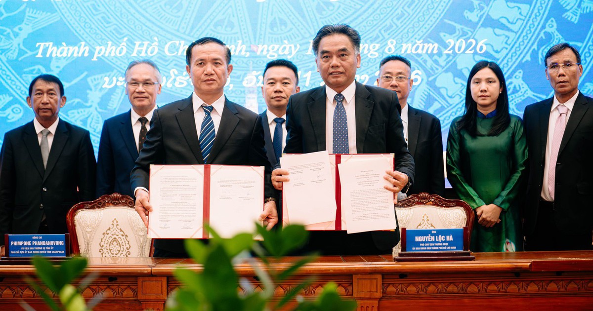 TP.HCM - Champasak ký hợp tác mới, đặt mục tiêu thành hình mẫu hợp tác Việt Nam - Lào
