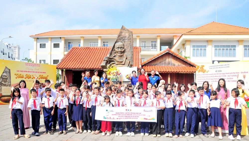 Di tích lịch sử cách mạng Nhà Má Tám Nhung (phường Vũng Tàu, TPHCM) là địa chỉ đỏ giáo dục truyền thống cho thế hệ trẻ. ẢNH: KHÁNH CHI S3c.jpg